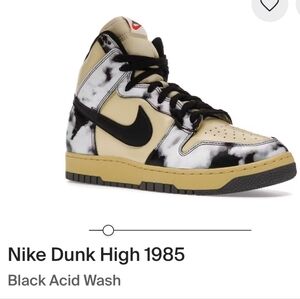 Nike Dunk High 1985 Black and Cream Sneakers